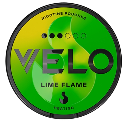velo lime flame nicotine pouch