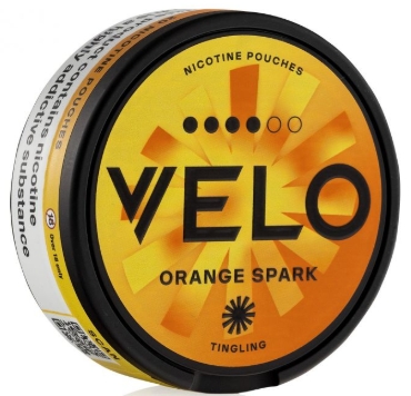 velo orange spark nicotine pouch