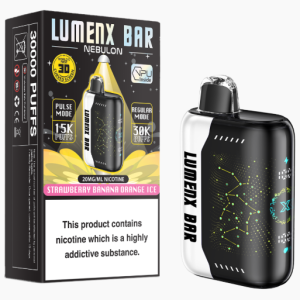 Lumenx Nebulon Strawberry Banana Orange Ice Disposable Vape img