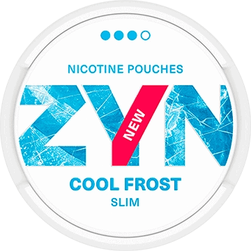 Premium nicotine pouches ZYN Cool Frost Slim for discreet vaping and fresh mint flavor, available at Calm Nic.